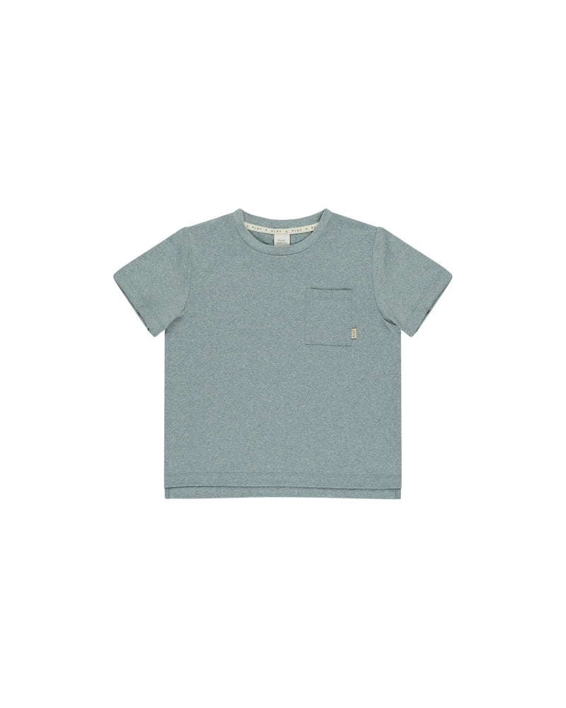 Play x Play Cove Essential Pocket Tee - Heather Ocean