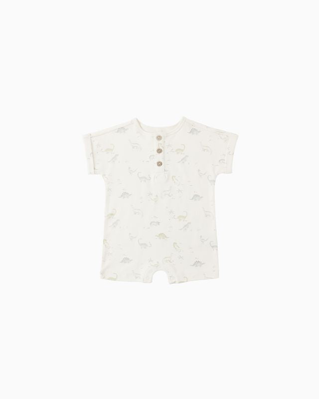 Quincy Mae Short Sleeve One-Piece - Dinosaur