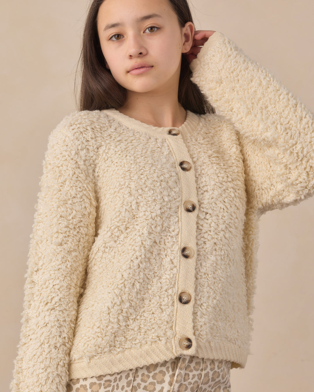 Rylee + Cru Teen Chloe Cardigan - Natural