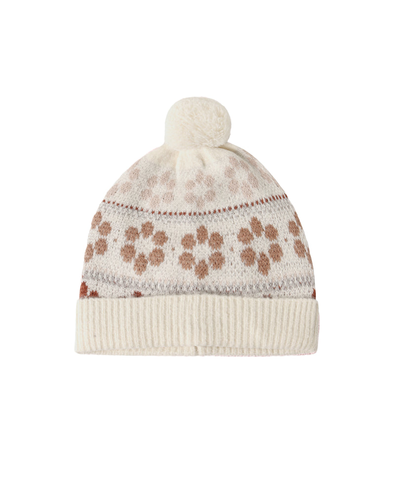 Rylee + Cru Beanie - Flower Fair Isle