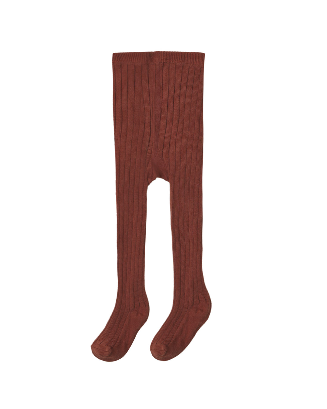 Rylee + Cru Ribbed Tights - Brick