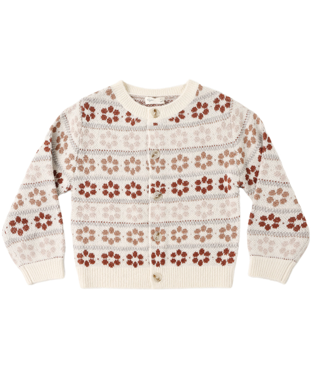Rylee + Cru Cheyenne Cardigan - Flower Fair Isle