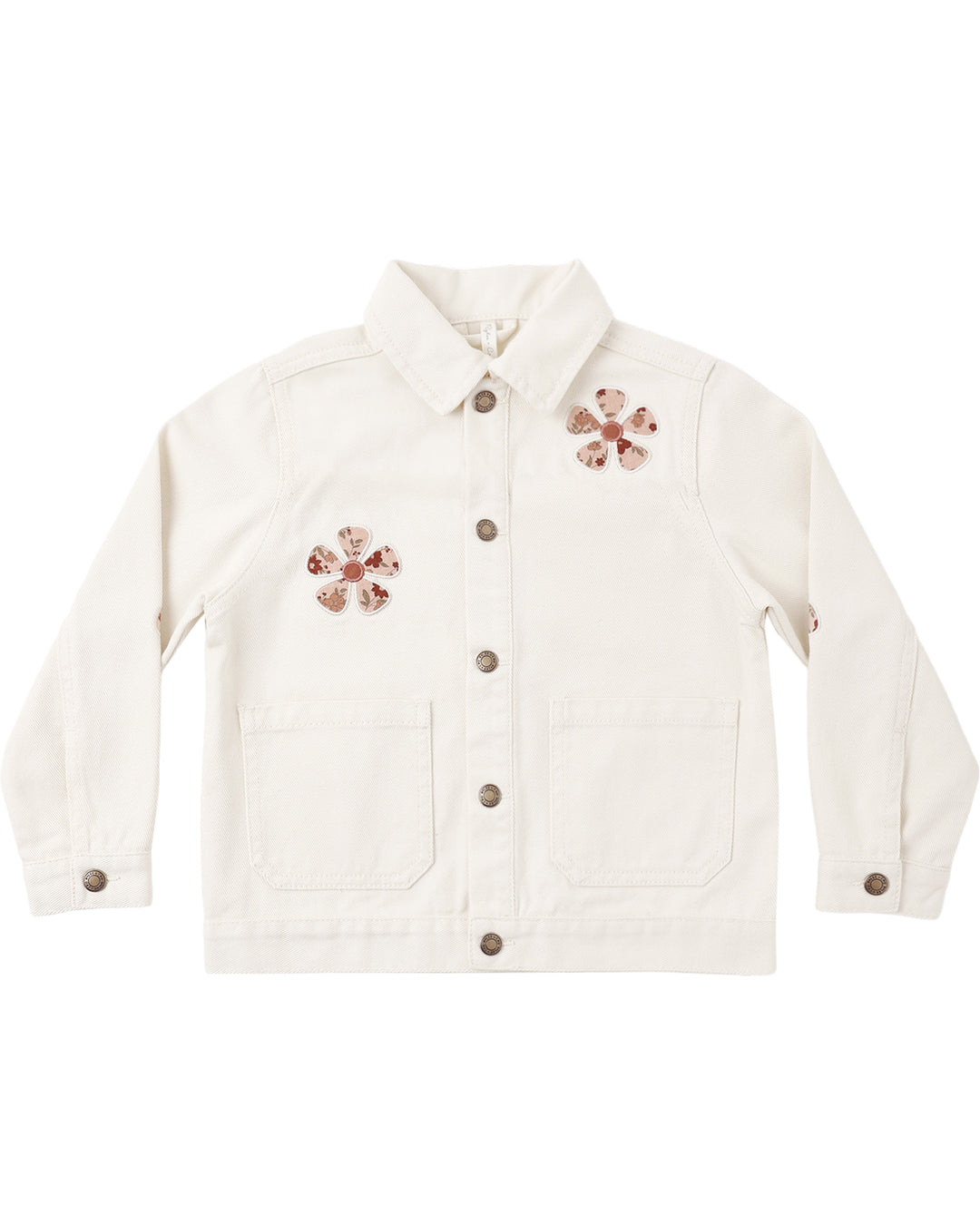 Rylee + Cru Denim Chore Coat - Daisy Patches