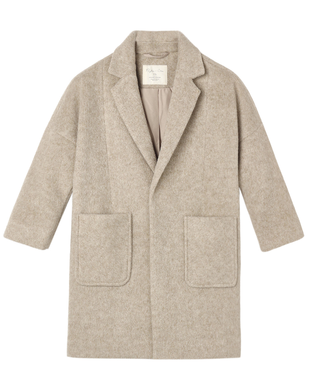 Rylee + Cru Longline Coat - Stone