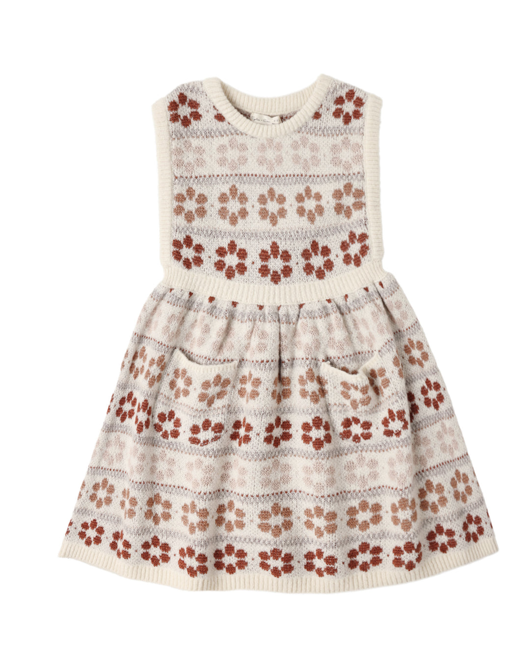 Rylee + Cru Violette Sweater Dress-  Flower Fair Isle