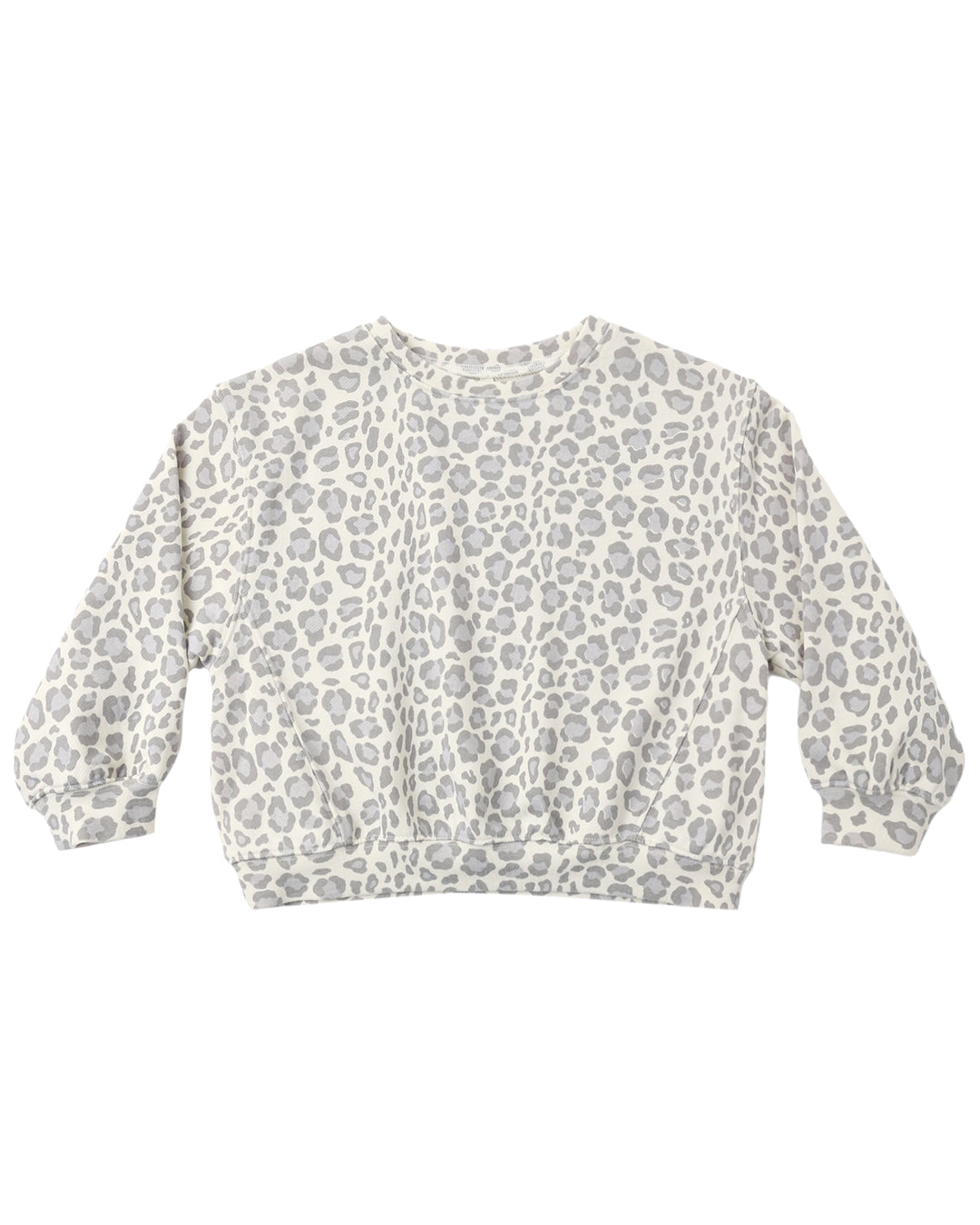 Rylee + Cru Oversized Sweatshirt - Blue Leopard