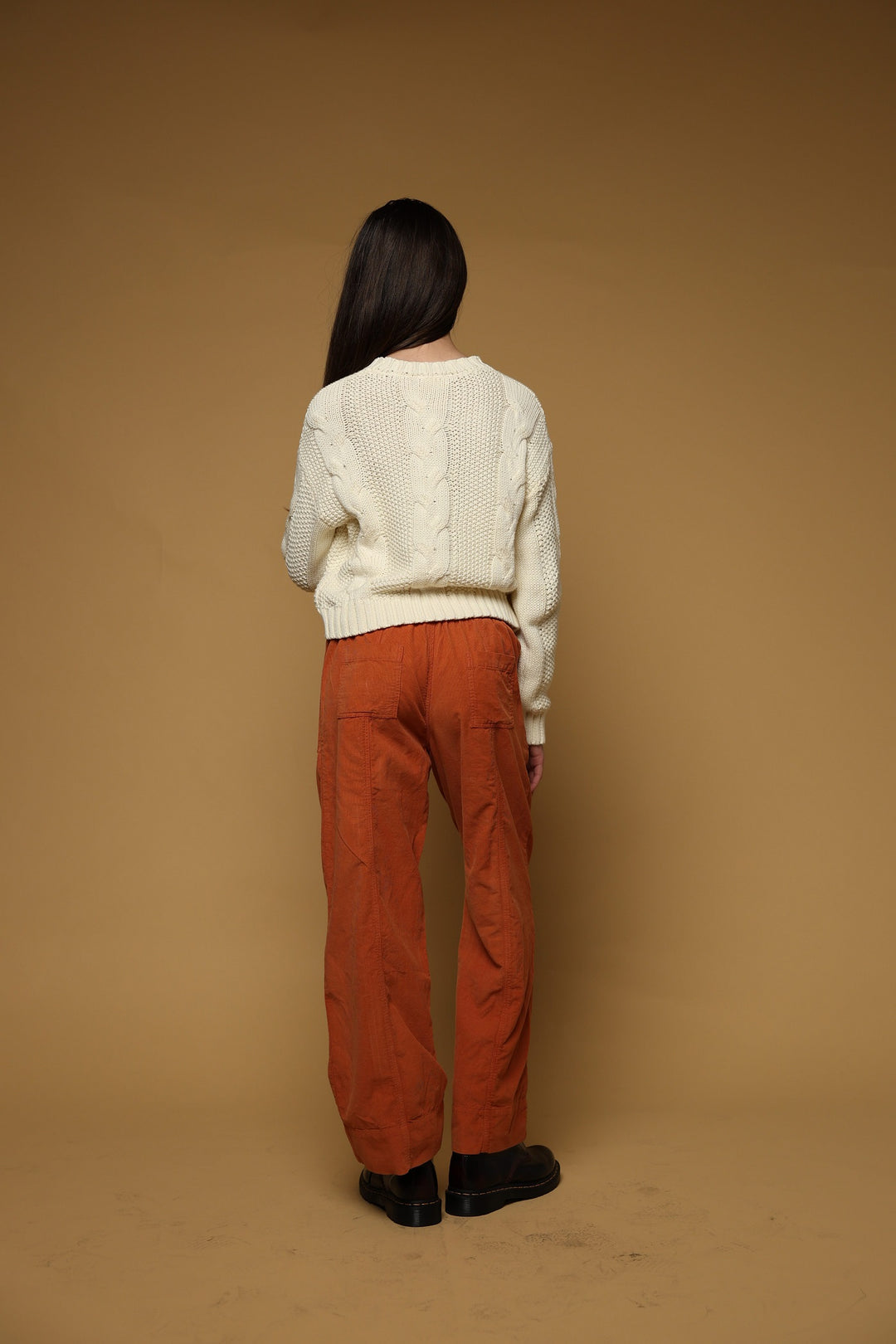 Tenly Braided Cable Sweater - Cream