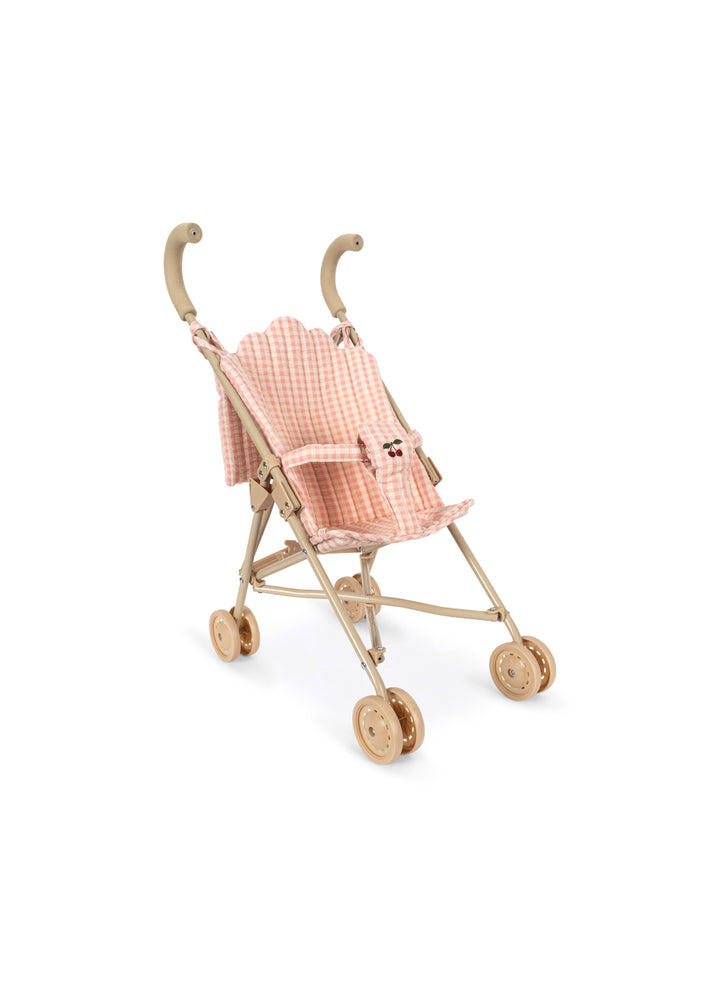 Konges Slojd Poppy Doll Stroller Set - Pink Check