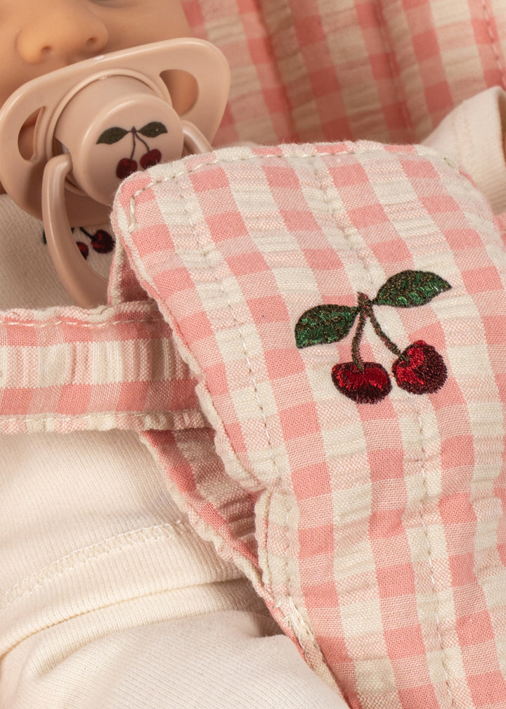 Konges Slojd Poppy Doll Stroller Set - Pink Check