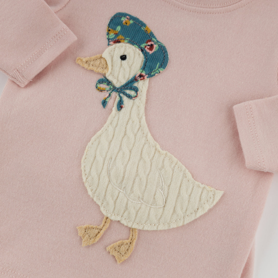 Oh Baby! Mother Goose Applique Set - Dusty Pink
