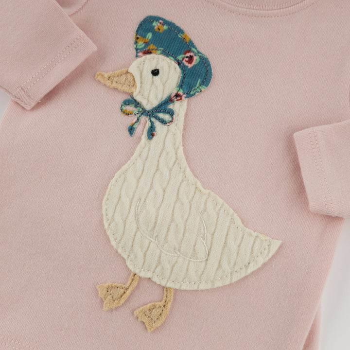 Oh Baby! Mother Goose Applique Set - Dusty Pink