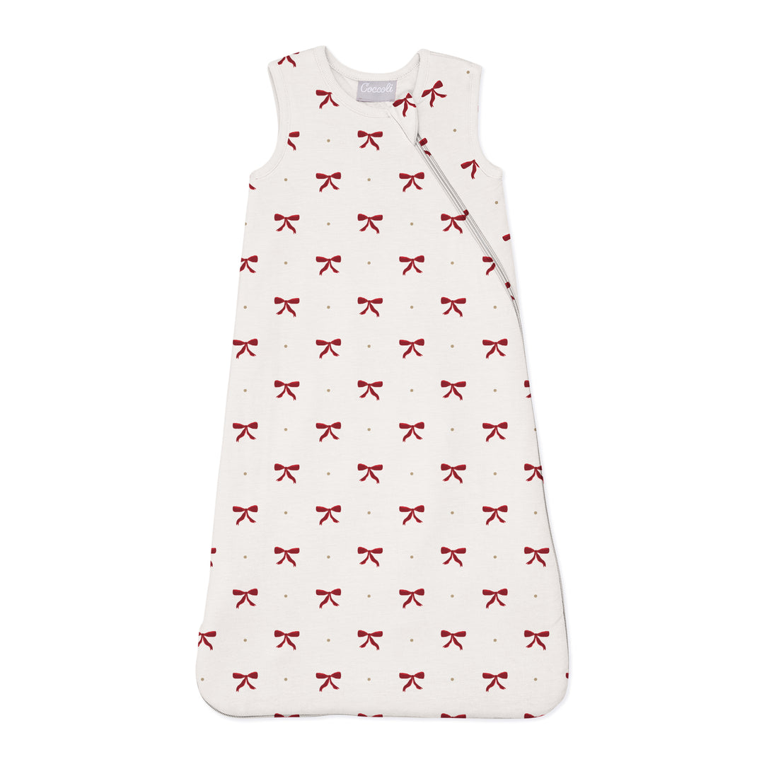 Coccoli Modal Sleep Sack 1.5 TOG - Bows On Whisper