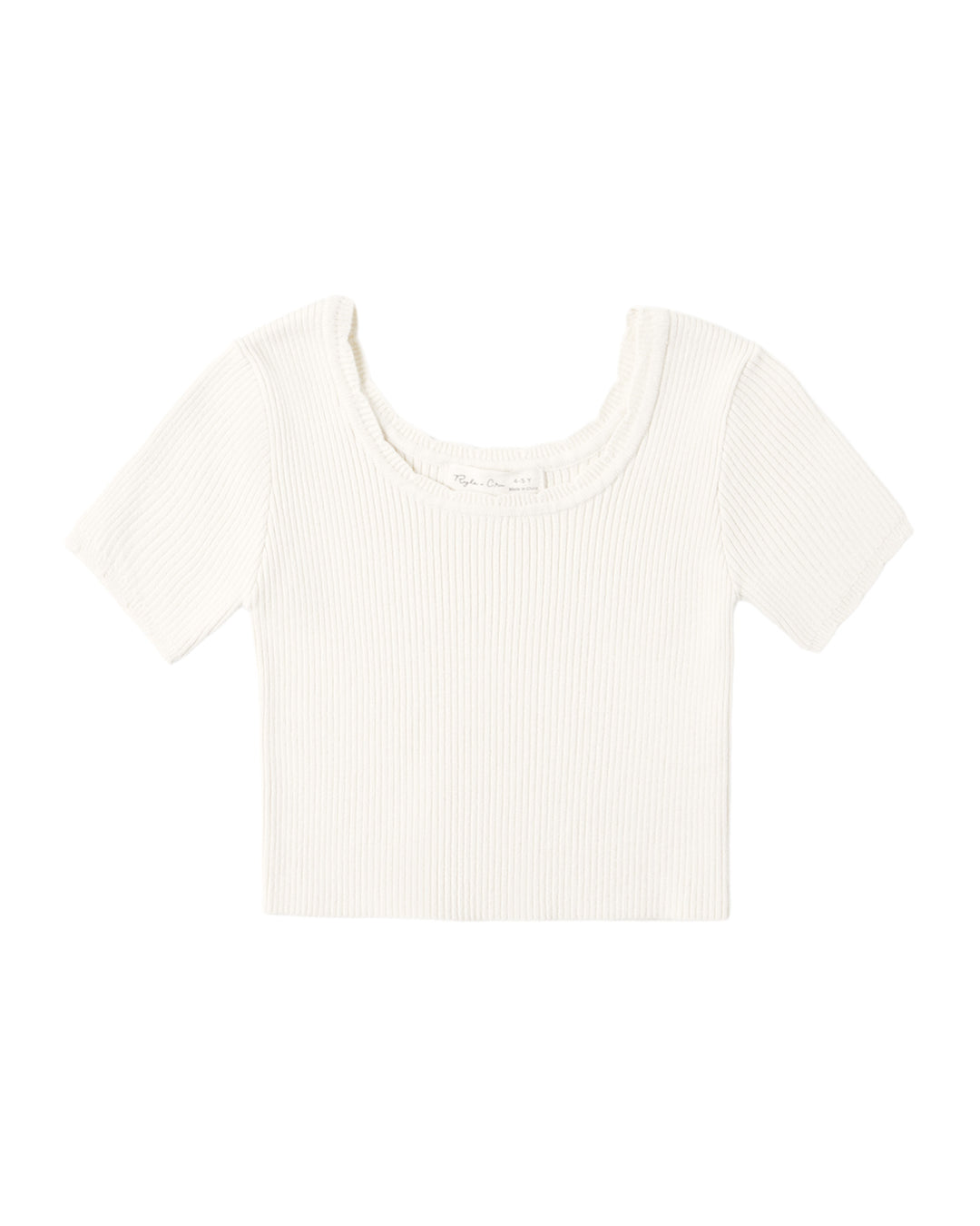 Rylee + Cru Scallop Tee - Natural