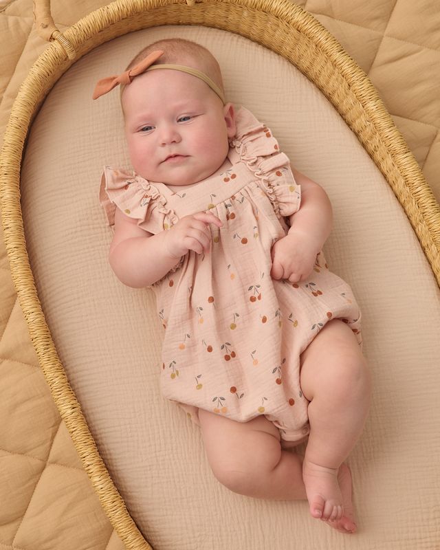 Quincy Mae Maya Romper - Cherries