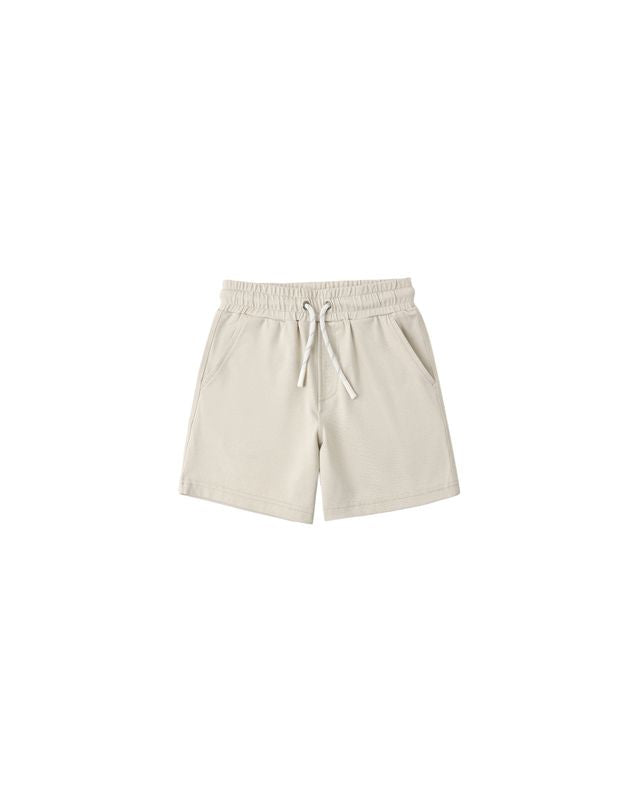 Rylee + Cru Oceanside Tech Short - Heathered Pebble
