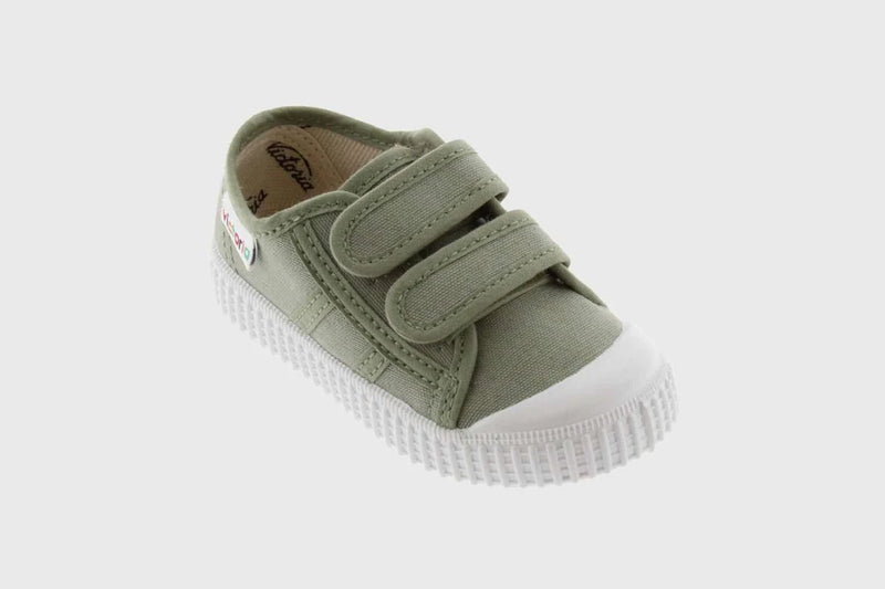 Victoria Double Velcro Sneaker - Aloe