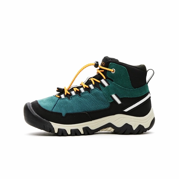 Keen Targhee IV Waterproof Hiking Boot - Mediterranea/Flame Orange