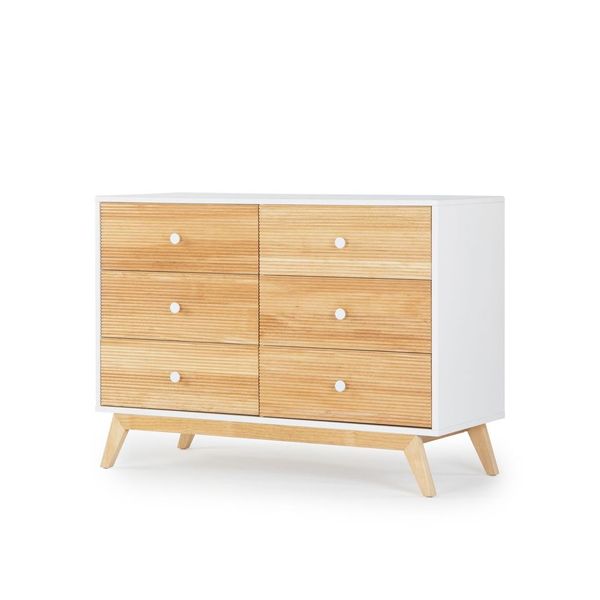 Dadada Merry 6-drawer Dresser - White/Natural