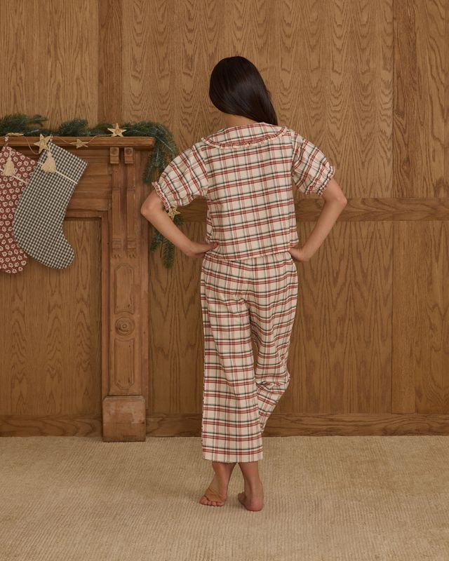 Rylee + Cru Teen Ruffle Pajamas - Holiday Flannel