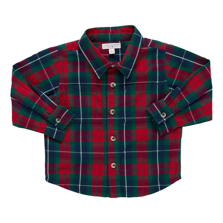 Pink Chicken Jack Shirt - Red Tartan