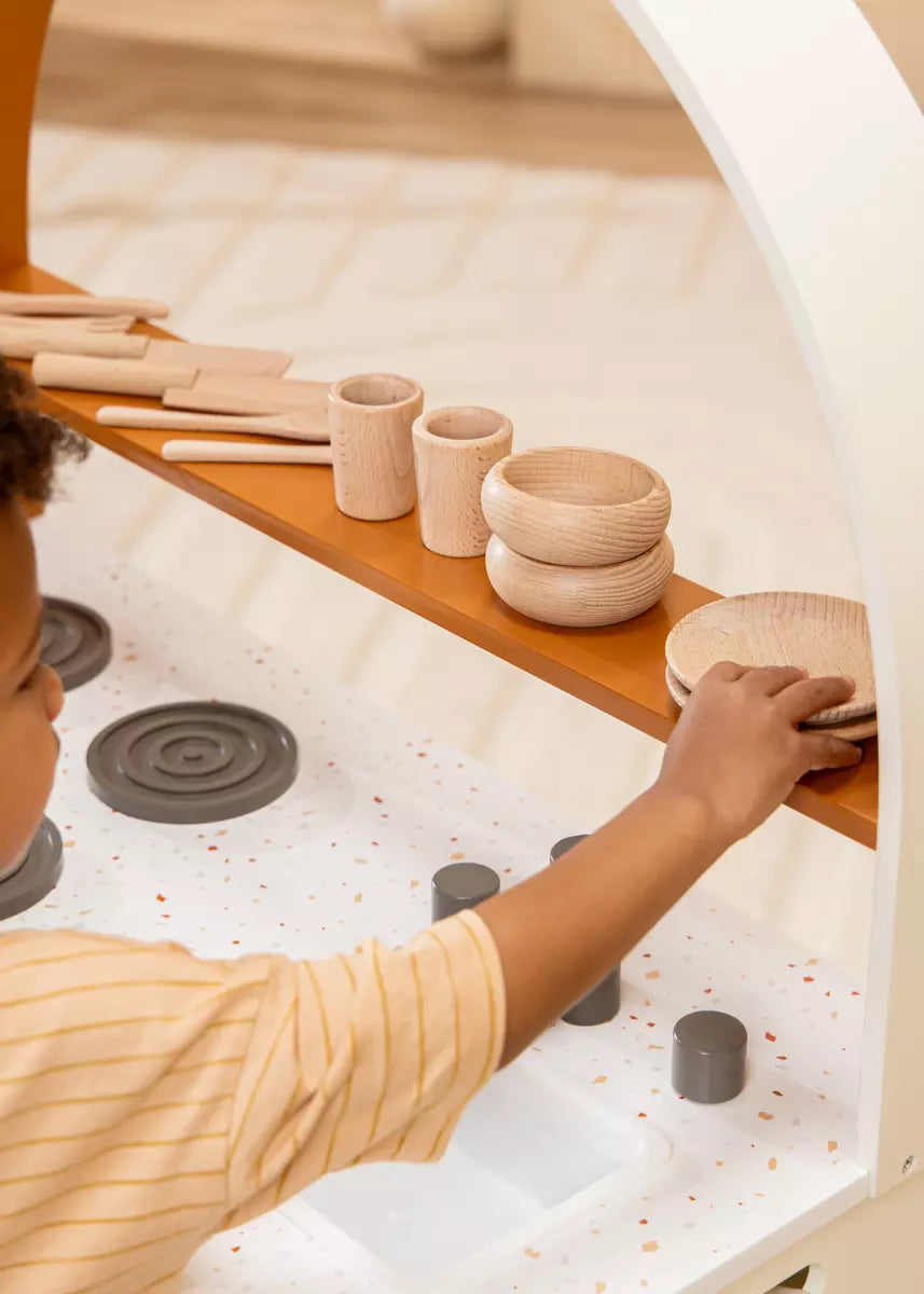 Coco Village Wooden Dinnerware Playset