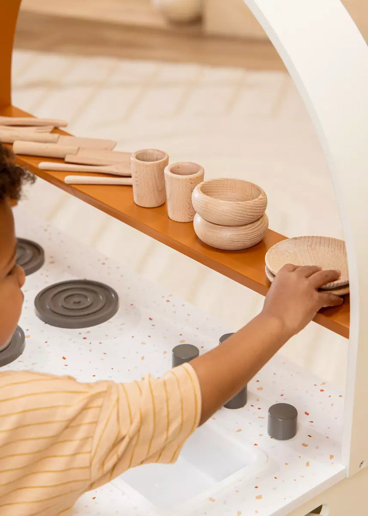 Coco Village Wooden Dinnerware Playset