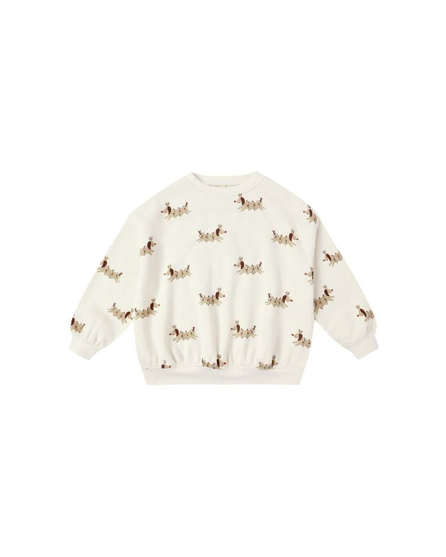 Rylee + Cru Relaxed Sweatshirt - Christmas Dogs