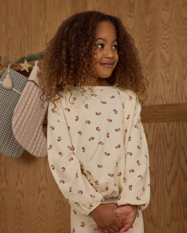 Rylee + Cru Spongey Knit Set - Ruby Ditzy