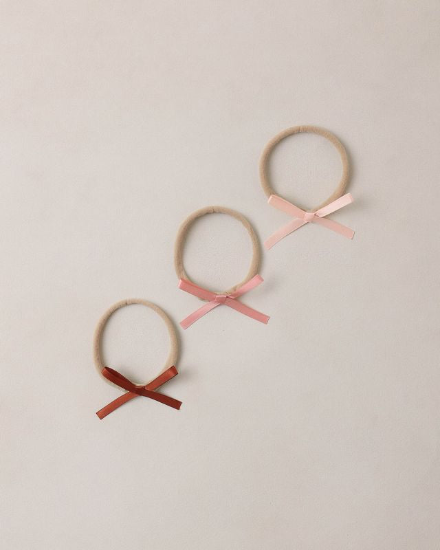 Noralee Baby Bow Headbands - Blush, Red, Pink