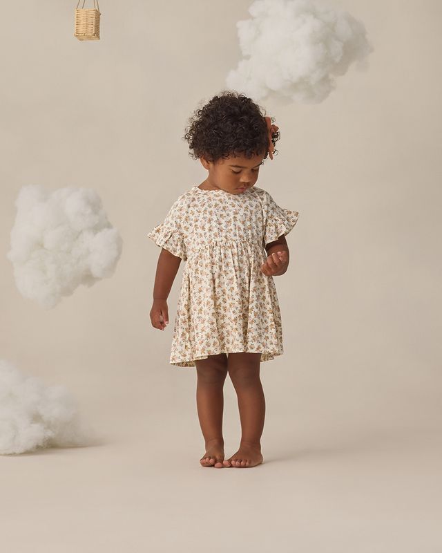 Quincy Mae Bamboo Babydoll Dress - Wildflower