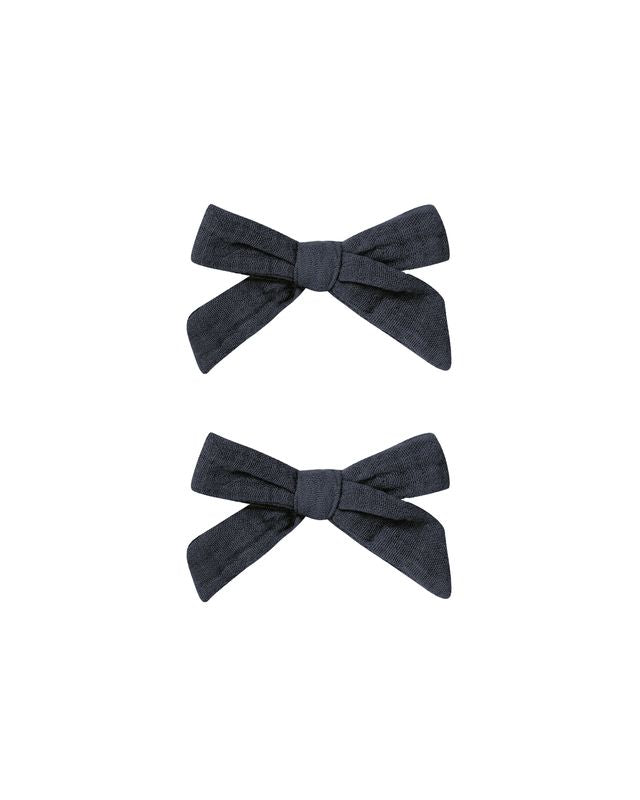 Rylee + Cru Bows Set Of 2 - Navy