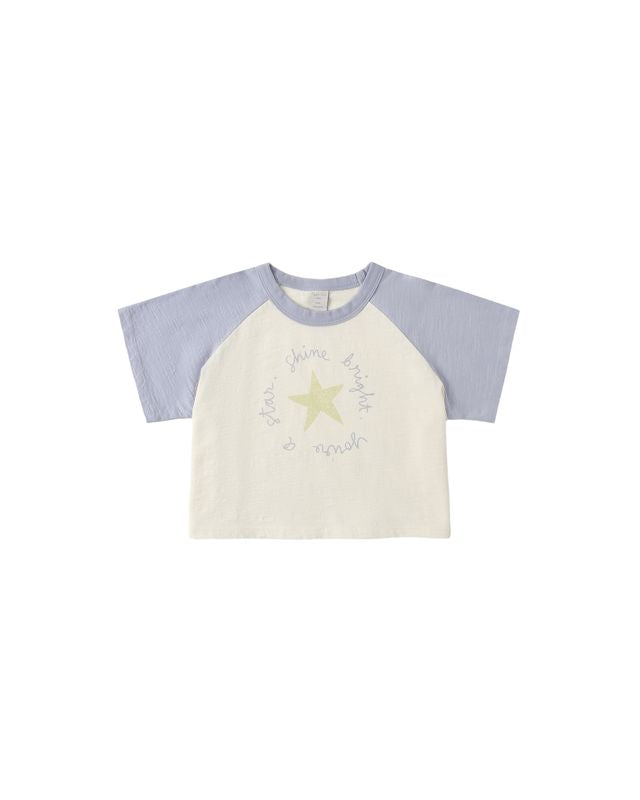 Rylee + Cru Raglan Crop Tee - Shine Bright