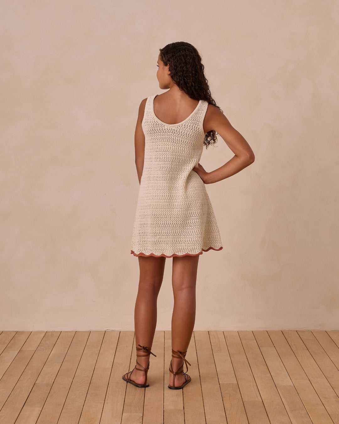 Rylee + Cru Teen Crochet Tank Mini Dress - Natural Hopscotch Kids Rylee + Cru Teen Crochet Tank Mini Dress - Natural Hopscotch Kids