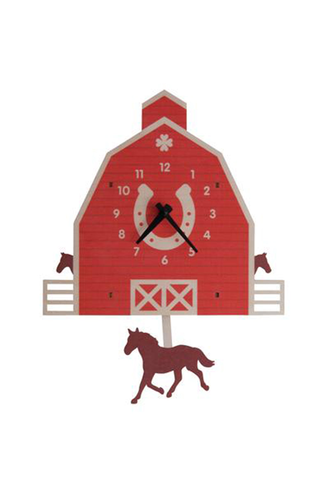 Popclox Horse Barn Pendulum Clock