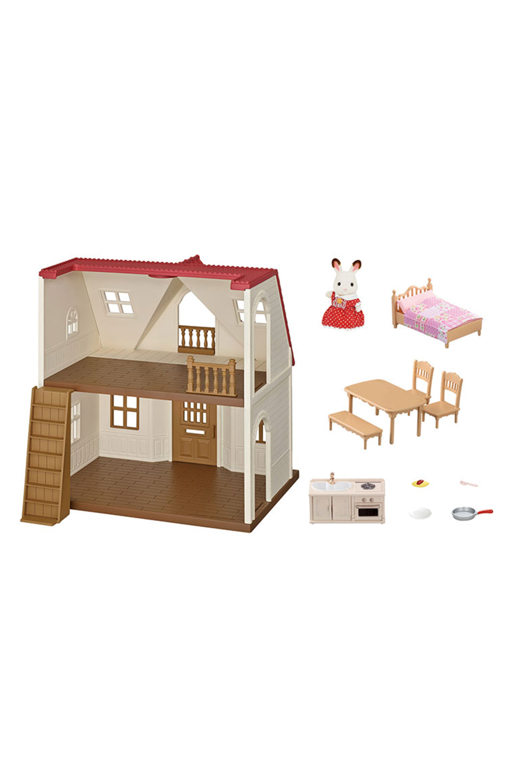 Calico Critters Red Roof Cozy Cottage Starter Home