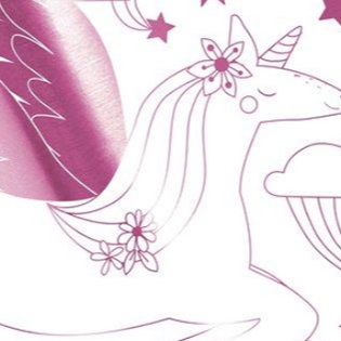 Meri Meri Unicorn Coloring Poster