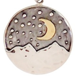 Bronwen Landscape Moon Necklace