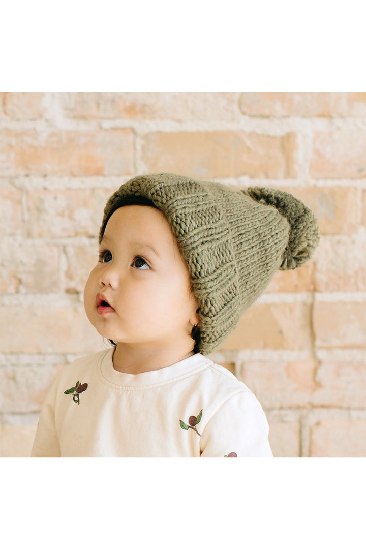 Blueberry Hill Classic Pom Hat - Olive