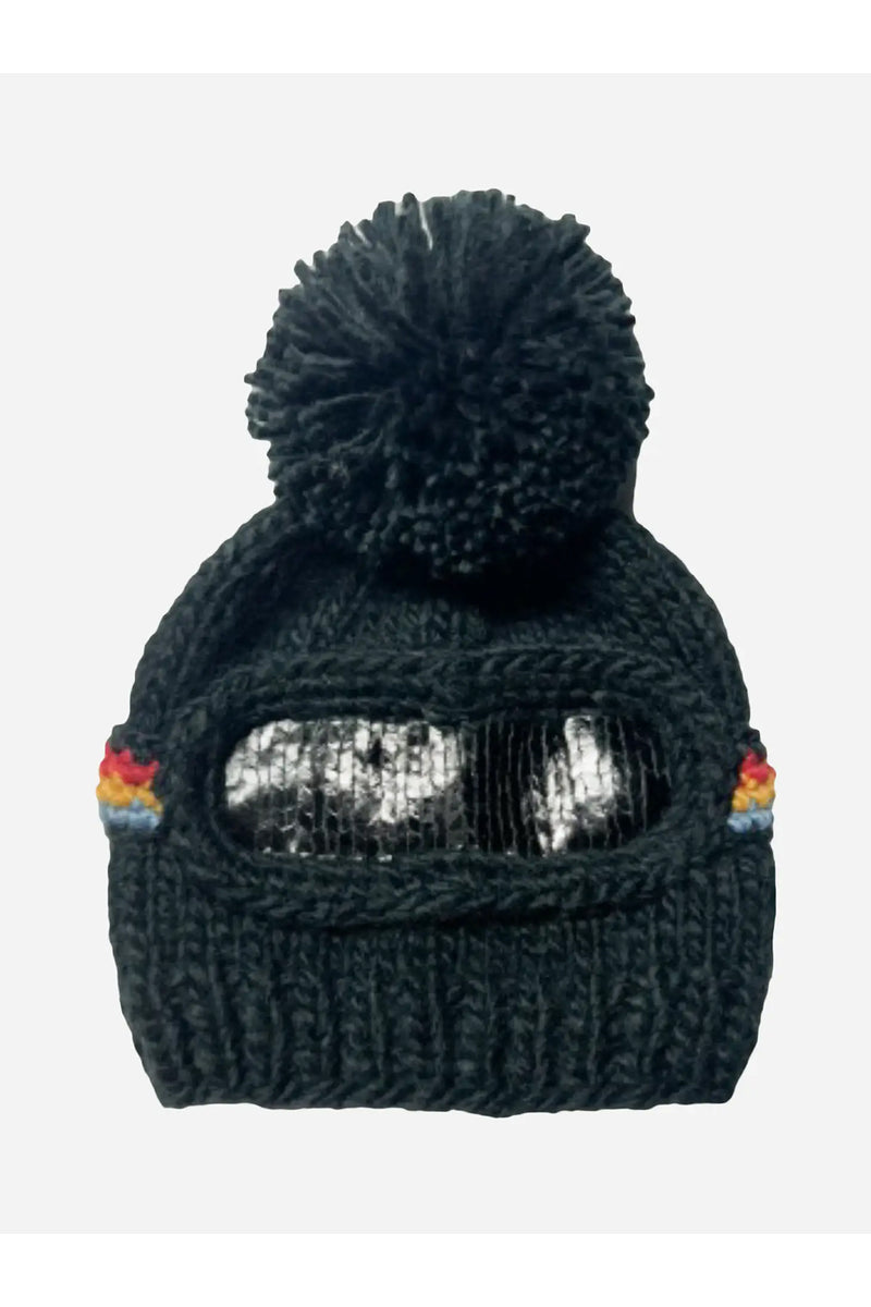 Blueberry Hill Ski Goggles Beanie Hat - Black