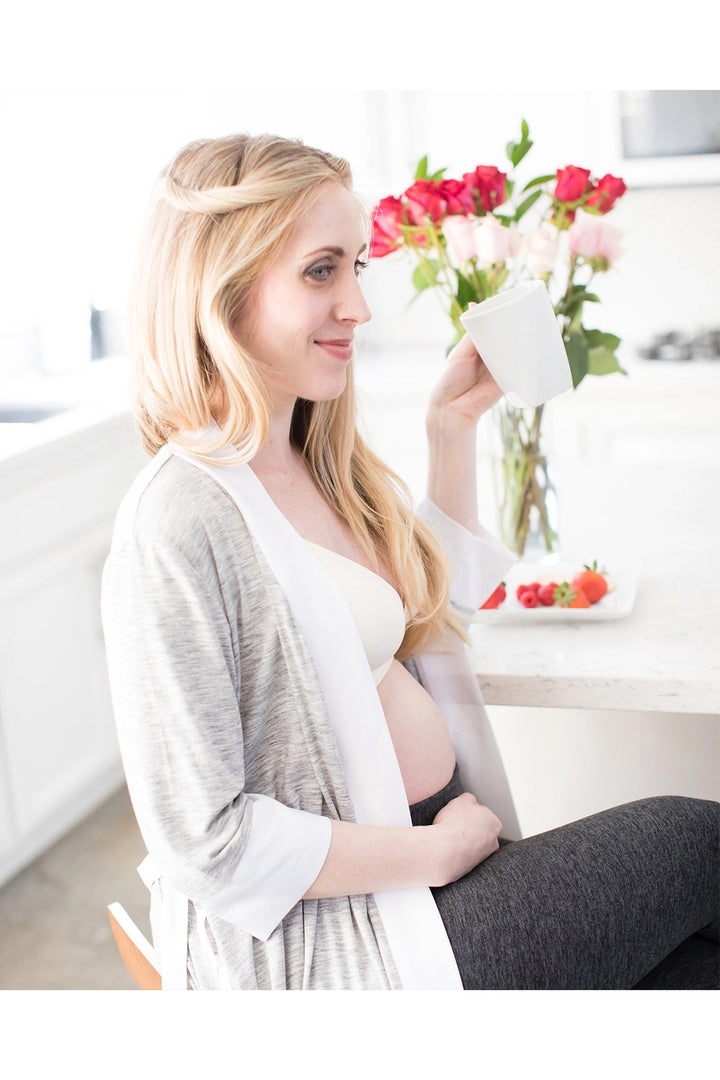 Kindred Bravely Emmaline Maternity & Postpartum Robe - Grey