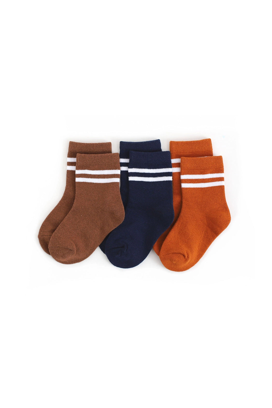 Little Stocking Co Game Day Stripe Midi Socks - 3 Pack