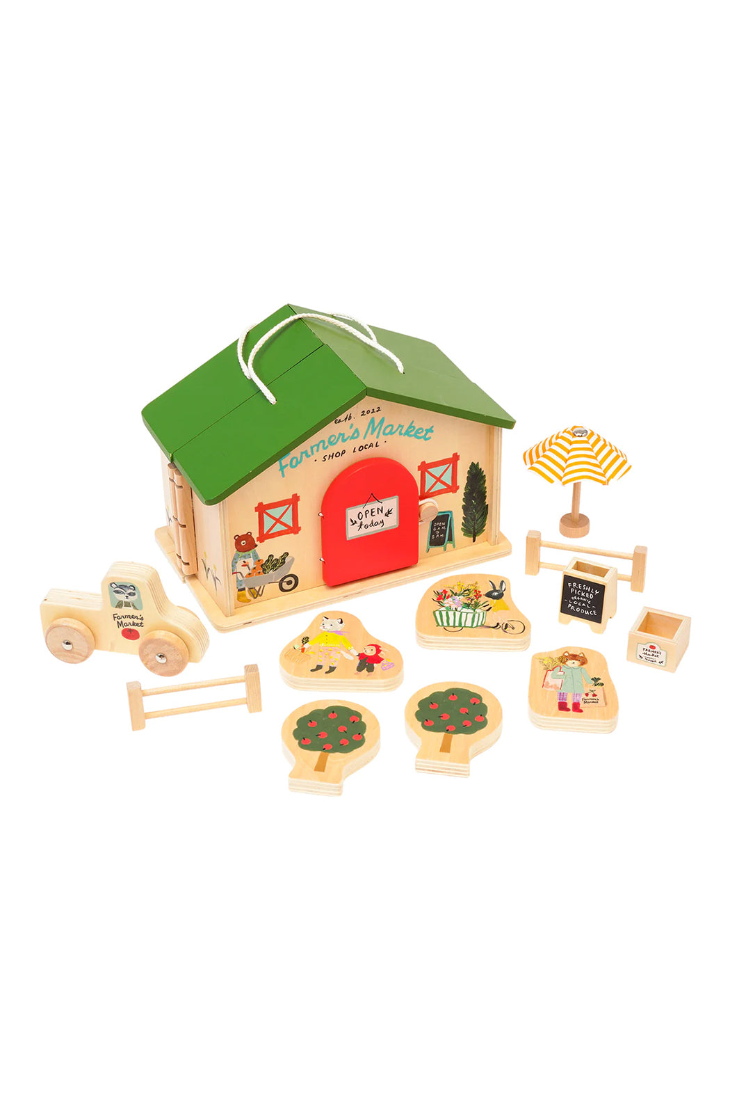 Manhattan Toy Company Market Day Wooden Playset