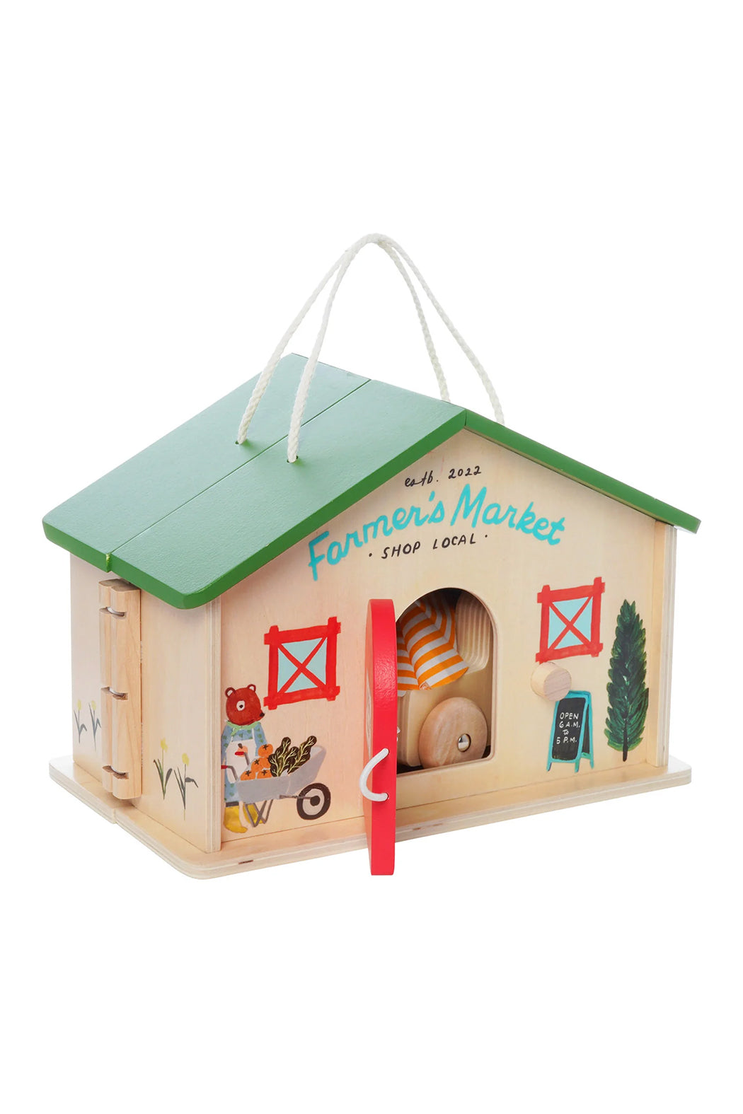 Manhattan Toy Company Market Day Wooden Playset