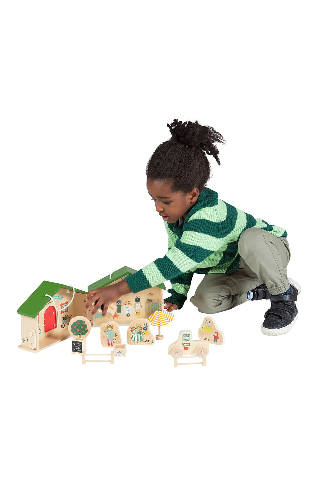 Manhattan Toy Company Market Day Wooden Playset