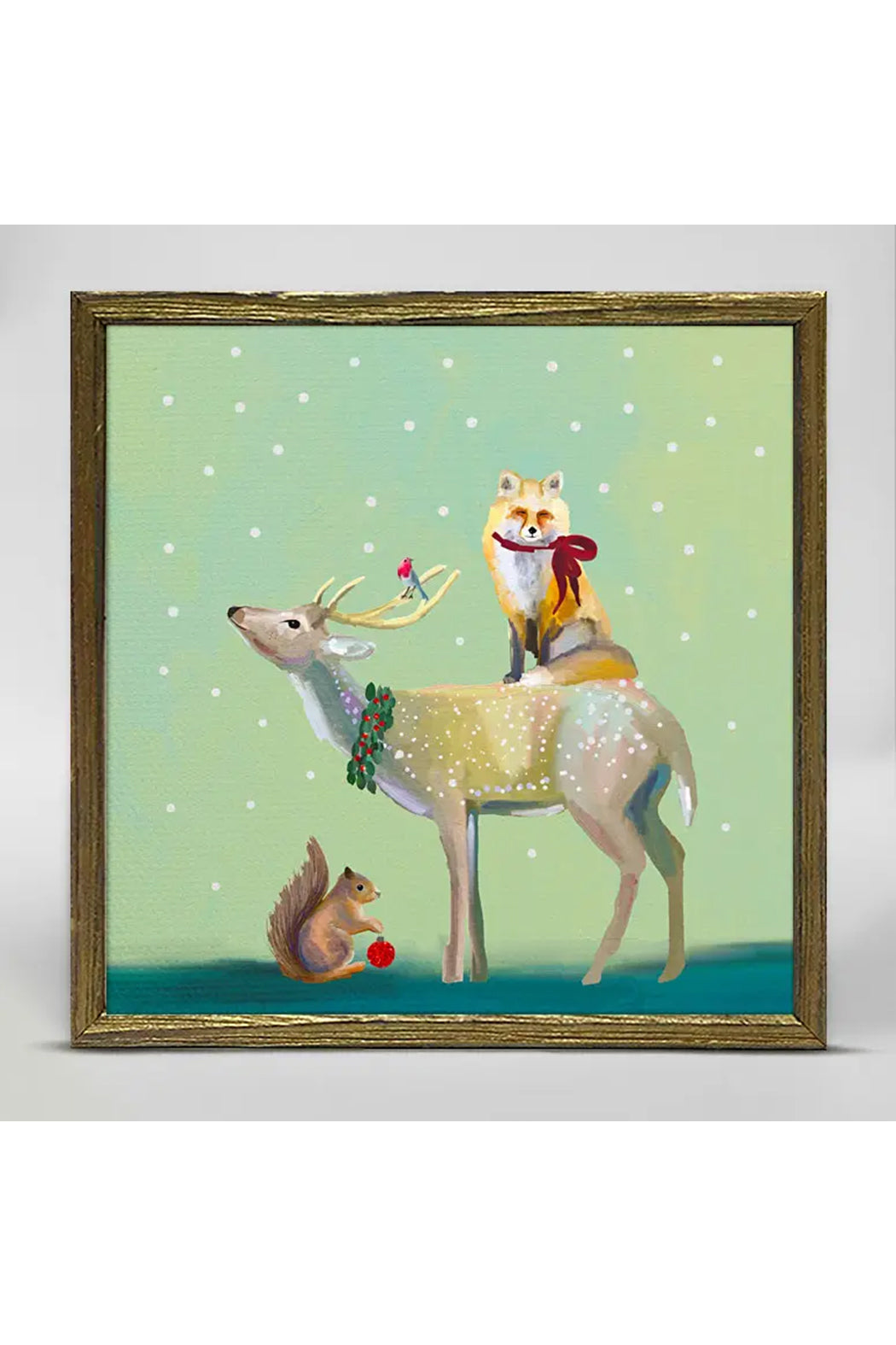 Green Box Art Wondrous Buck, Fox & Squirrel Cathy Walters Canvas