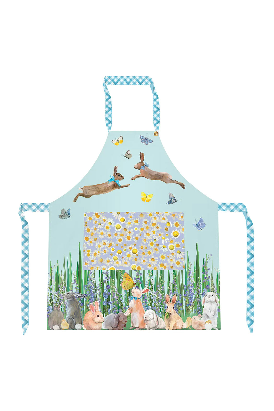 Green Box Art Springtime Bunnies Apron