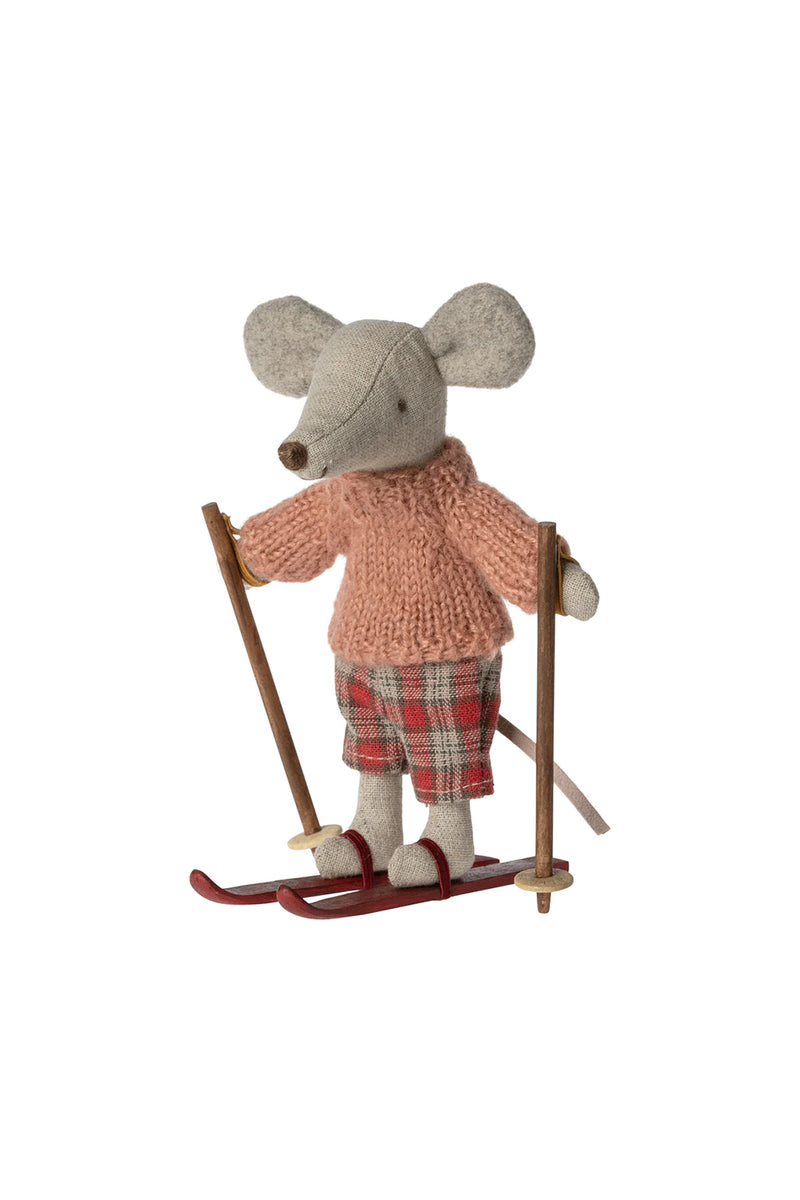 Maileg Winter Mouse With Ski Set - Big Sister