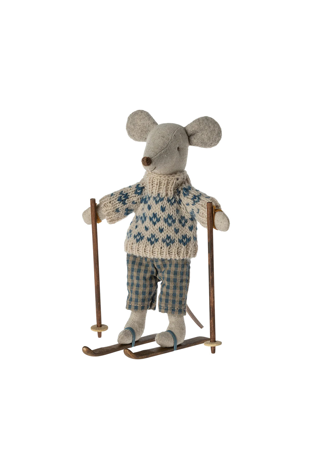 Maileg Winter Mouse With Ski Set - Dad