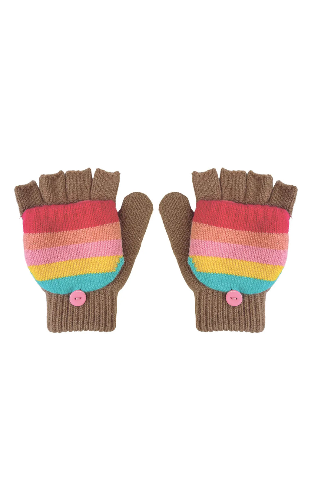 Rockahula Rainbow Stripe Knitted Gloves 7-10 Years