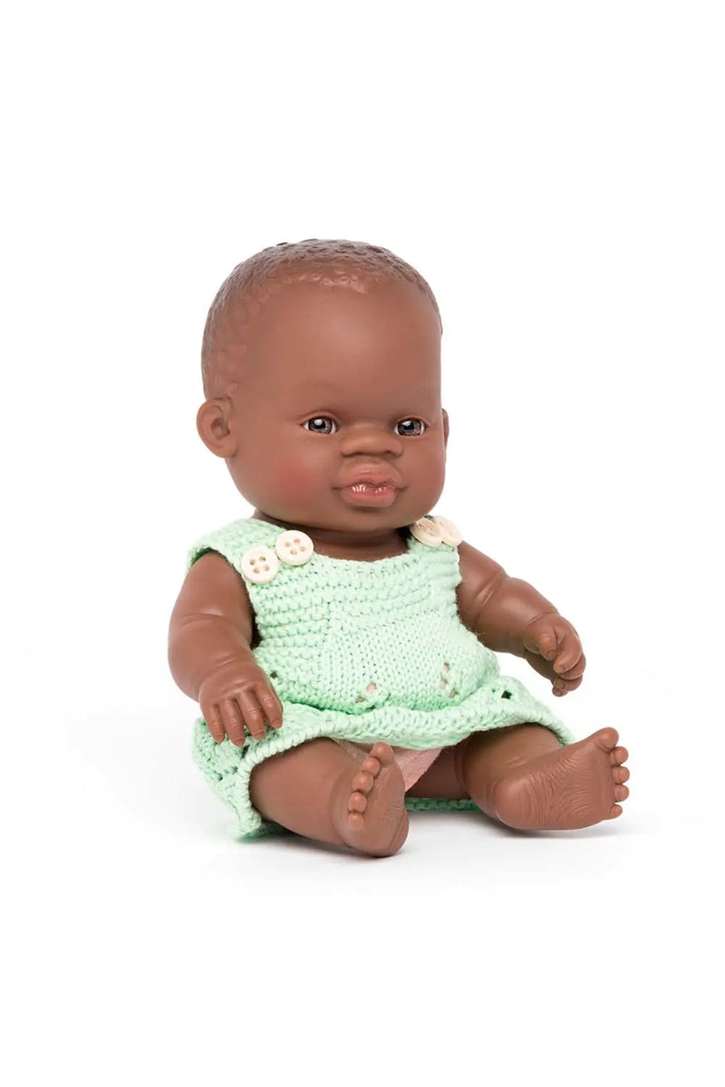 Miniland Girl Doll With Clothing - 8 1/4"
